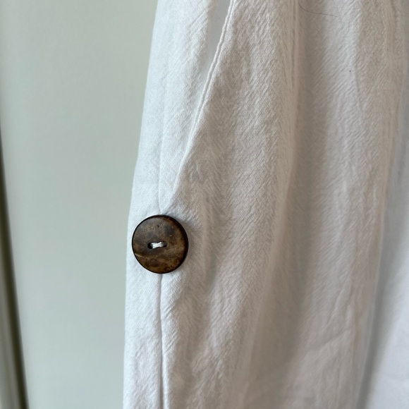 Women Pants With Pockets High Waist Baggy Print Cotton Loose Long Straight Pants - Picture 5 of 9